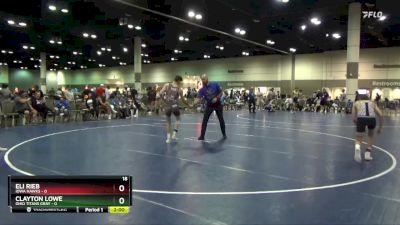 106 lbs Cross Bracket (8 Team) - Eli Rieb, Iowa Hawks vs Clayton Lowe, Ohio Titans Gray