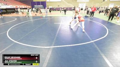 124 lbs Cons. Semi - Ava Strayer, Region Wrestling Academy vs Emjay Neumann, Askren Wrestling Academy