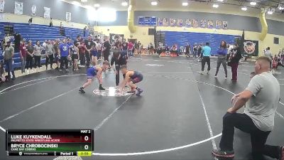 82 lbs Round 3 - Luke Kuykendall, Palmetto State Wrestling Acade vs Bryce Chrobocinski, Cane Bay Cobras