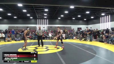 119 lbs 2nd Wrestleback (8 Team) - Noah Brown, Elite Ath Club DZ (IN) vs Jezra Graber, Short Time