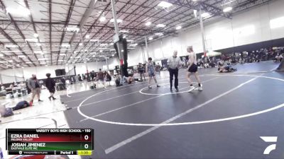 150 lbs Cons. Round 2 - Josiah Jimenez, Eastvale Elite WC vs Ezra Daniel, Paloma Valley