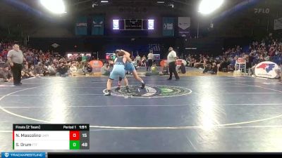 182 lbs Finals (2 Team) - Nicholas Mascolino, Union Pines vs Sam Drum, Fred T Foard