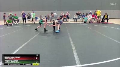 88 lbs Round 1 (10 Team) - Brighton Prine, Terps Xpress vs Trent Carter, Virginia Team Predator