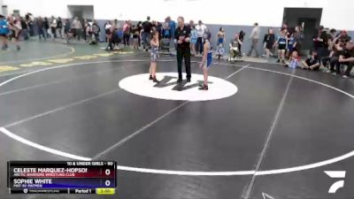 90 lbs Round 2 - Sophie White, Mat-Su Matmen vs Celeste Marquez-Hopson, Arctic Warriors Wrestling Club