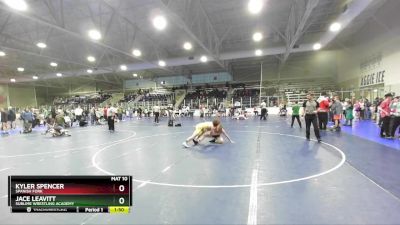 132 lbs Cons. Round 4 - Jace Leavitt, Sublime Wrestling Academy vs Kyler Spencer, Spanish Fork