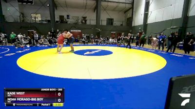 285 lbs Cons. Semi - Kade West, WA vs Noah Morago-Big Boy, WA