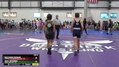 100 lbs Semis (4 Team) - Nick Novario, GREAT NECK WC vs Sullivan McNair, CAPITAL CITY WRESTLING CLUB