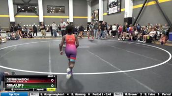 73 lbs Round 2 (4 Team) - Kinsley Rife, Missouri Black vs Destini Watson, FEWTeamIA Purple