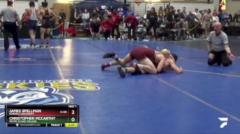 174 lbs Cons. Round 1 - James Spellman, Norwich University vs Christopher McCarthy, Rhode Island College