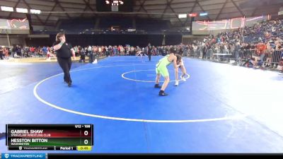 108 lbs Cons. Semi - Hesston Bitton, Washington vs Gabriel Shaw, Steelclaw Wrestling Club