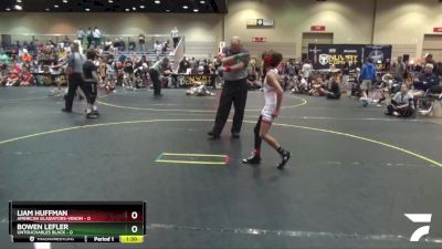 67 lbs Quarterfinals (8 Team) - Liam Huffman, American Gladiators-Venom vs Bowen Lefler, Untouchables Black