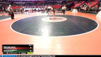 3A 285 lbs Semifinal - Austin Barrett, St. Charles (East) vs Ben Bielawski, Downers Grove (North)