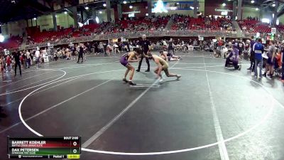 132 lbs Cons. Round 4 - Dax Petersen, Syracuse Mat Club vs Barrett Koehler, Battle Creek Brave Elite