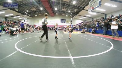 55 lbs Round Of 16 - Reese Hawkins, Owasso Takedown Club vs Cheston Thompson, Glenpool Warriors