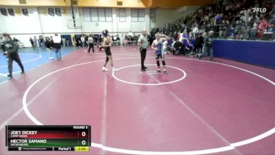 150 lbs Round 5 - Joey Dickey, Camp Verde vs Hector Samano, Wickenburg