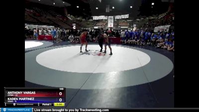 145 lbs Round 1 (16 Team) - Anthony Vargas, CVWA vs Kaden Martinez, SAWA