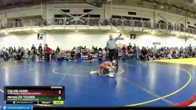 45 lbs Semifinal - Calvin Huhn, Contenders Wrestling Academy vs Nichalos Tucker, Columbia City Wrestling Club