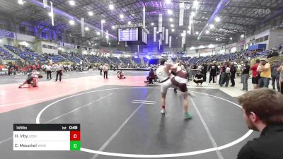 145 lbs Consolation - Holden Irby, Lesher vs Colt Meuchel, Windsor Middle School