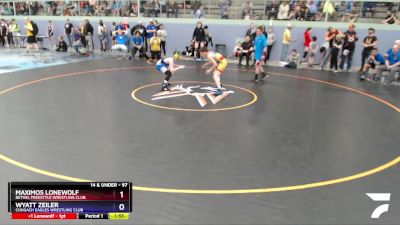 97 lbs Final - Maximos Lonewolf, Bethel Freestyle Wrestling Club vs Wyatt Zeiler, Chugach Eagles Wrestling Club