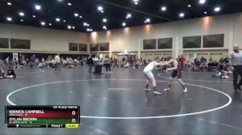 125 lbs Finals (2 Team) - Kinnick Campbell, Iowa Gold vs Dylan Brown, Alabama Elite