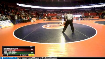 3A 113 lbs Semifinal - Seth Mendoza, Chicago (Mt. Carmel) vs Dominic Ducato, Algonquin (Jacobs)