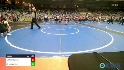 105 lbs Semifinal - Talyn Minney, Cushing Tigers vs Kyah Leyba, Team Tulsa Wrestling Club