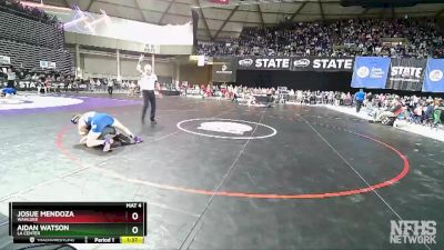 1A 126 lbs Quarterfinal - Aidan Watson, La Center vs Josue Mendoza, Wahluke