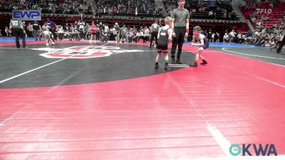 55 lbs Round Of 16 - Cayson Bolen, Shawnee Takedown Club vs Noah Caughron, Verdigris Youth Wrestling