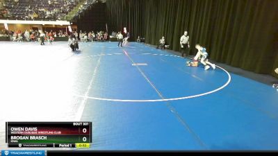 77 lbs Quarterfinal - Brogan Brasch, Iowa vs Owen Davis, Western Dubuque Wrestling Club