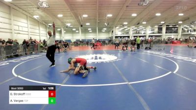 86 lbs Quarterfinal - George Strokoff, Essex Junction VT vs Angel Vargas, Top Flight Wr Ac