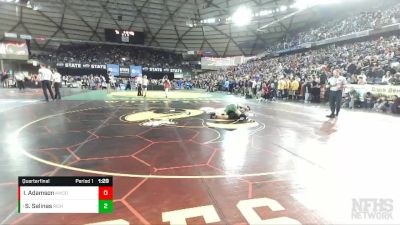 4A 120 lbs Quarterfinal - Saul Salinas, Richland vs Isaiah Adamson, Kentwood