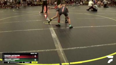 75/82 Quarterfinal - Mason Antinori, Red Nose Wrestling vs Brooke Cannici, Cordoba Trained