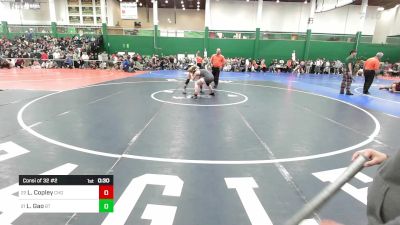 131 lbs Consi Of 32 #2 - Landon Copley, Carthage vs Leo Gao, Brooklyn Technical