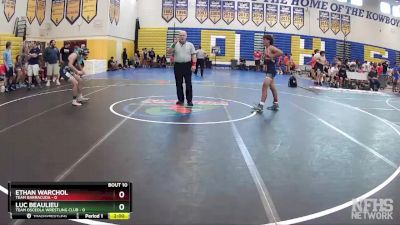 120 lbs Round 3 (8 Team) - Ethan Warchol, Team Barracuda vs Luc Beaulieu, Team Osceola Wrestling Club