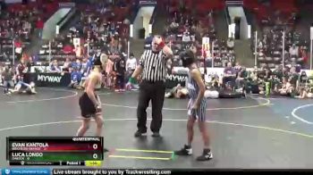 72 lbs Quarterfinals (8 Team) - Luca Longo, Dakota vs Evan Kantola, Brighton Orange