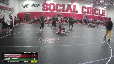 132 lbs Round 2 - Walker Woodard, Social Circle USA Takedown vs Xavier Cannady, Campbell