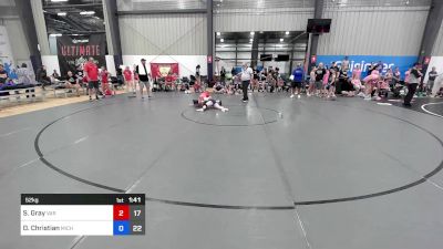 52 kg Rr Rnd 2 - Samantha Gray, Virginia Red vs Dannielle Christian, Michigan Rev Blue