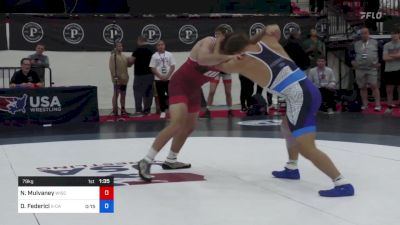 79 kg Rnd Of 16 - Noah Mulvaney, Wisconsin vs Dominic Federici, X-Calibur