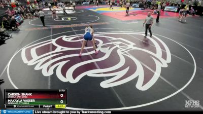 Quarterfinal - Makayla Vasser, Nebraska City Girls vs Carson Shank, Lincoln East Girls