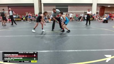 78 lbs Round 1 - Kaleb Neitermayer, Unattached vs Roman Mestas, Modern Warrior Wrestling Club