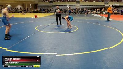 115 lbs Finals (8 Team) - Rex Ayshford, K-M vs Archer Benson, Foley