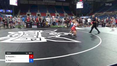 100 lbs Cons 4 - Gabriel Rosales, Idaho vs Alexander Diaz, Pennsylvania