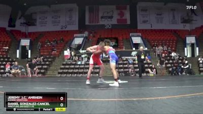 140 lbs Cons. Round 2 - Daniel Gonzalez-Cancel, Wrestling University-MI vs Jeremy `j.c.` Amrhein, Dundee Wrestling