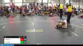 70 lbs Round 1 (4 Team) - Treyten Embrey, Steel Valley Pscychos vs Kayden McCoy, Ares