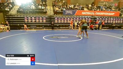 170 lbs Consi Of 4 - Olivia Robinson, Eastern Oregon University vs Shenita Lawson, Grand View