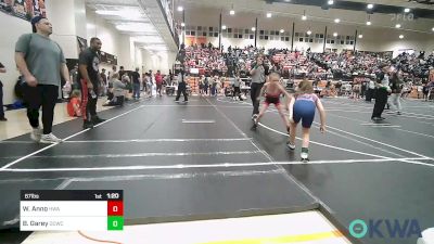 67 lbs Final - Willow Anno, HURRICANE WRESTLING ACADEMY vs Bristol Garey, Dark Cloud Wrestling Club