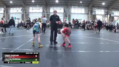 84-88 lbs Cons. Round 1 - Trent Duncan, MD Maniacs vs Colton Riordan, Dynamic