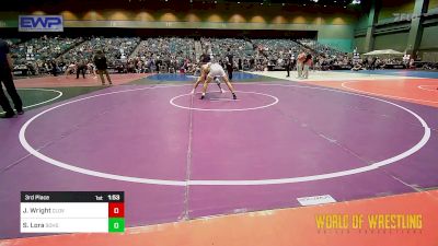 145 lbs 3rd Place - James Wright, Clovis vs Sonny Lora, South Bakersfield High School