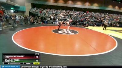 175 lbs Cons. Round 5 - Braelen Toles, Damonte Ranch vs Cache Montgomery, La Pine