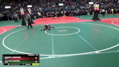 50 lbs Quarterfinal - Jaxson Osborne, CHP3 vs Colton Hooper, SWC2